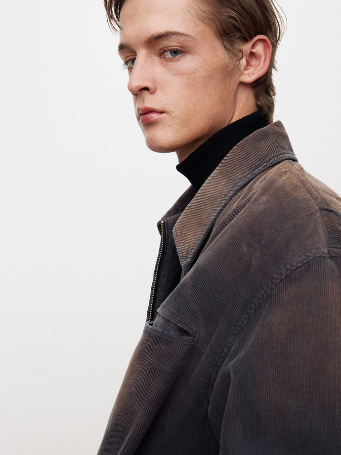 Tonywack - Garment-Washed Corduroy Bomber Jacket (Bleached Navy) product image 8 | TRAB K-Fashion Australia