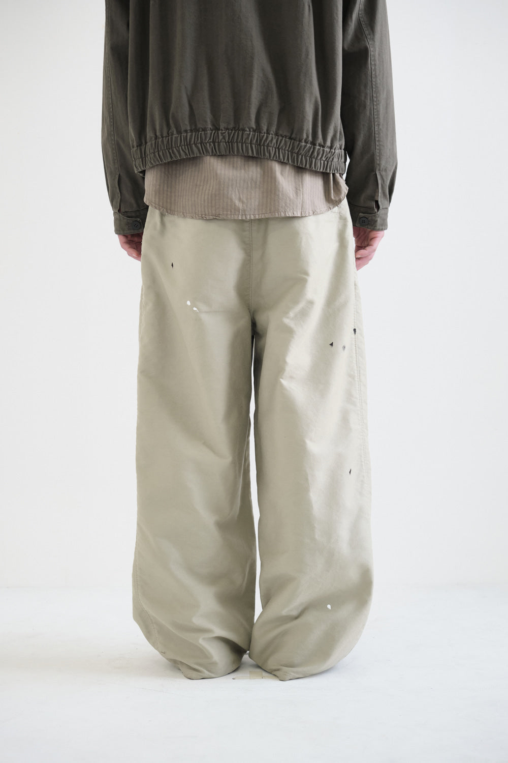 Hatchingroom - Two Pleats Trousers Moleskin (Beige) product image 5 | TRAB K-Fashion Australia