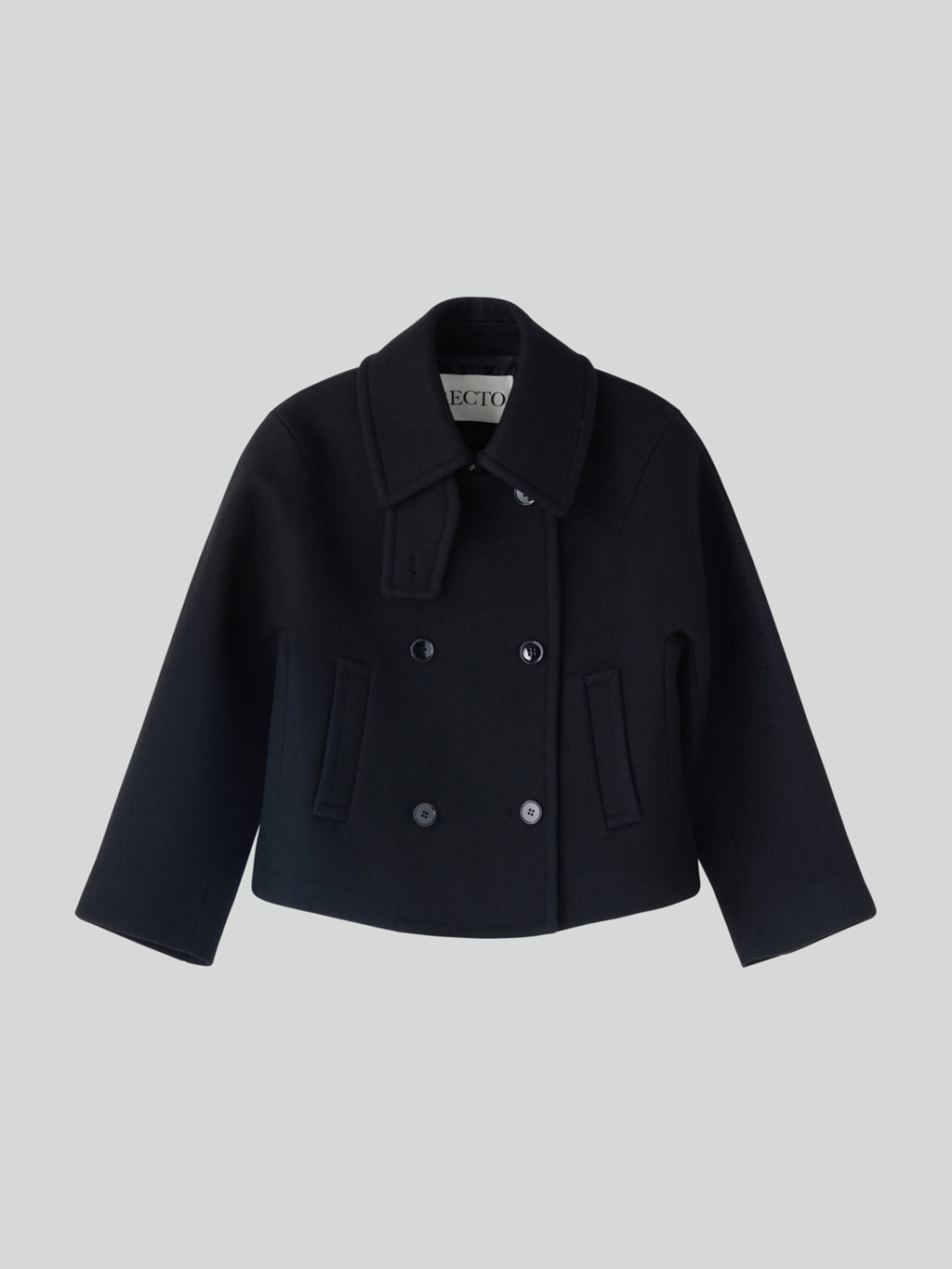 Recto - Primary Wool Short Pea Coat (Black) product image 7 | TRAB K-Fashion Australia