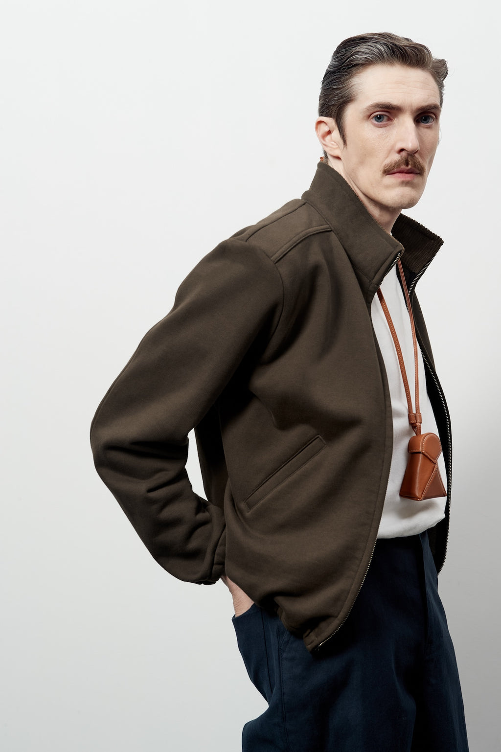 Stu - French Terry Jacket (Brown) product image 7 | TRAB K-Fashion Australia