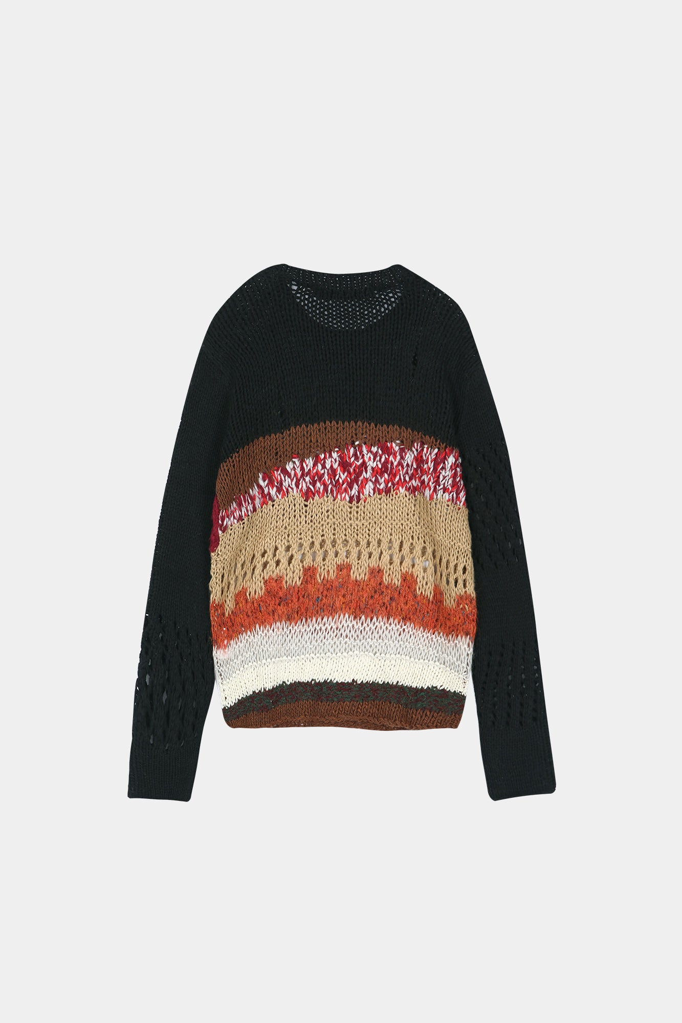 Andersson Bell - Black Hand-Crocheted Crew-Neck Sweater (Black) product image 10 | TRAB K-Fashion Australia
