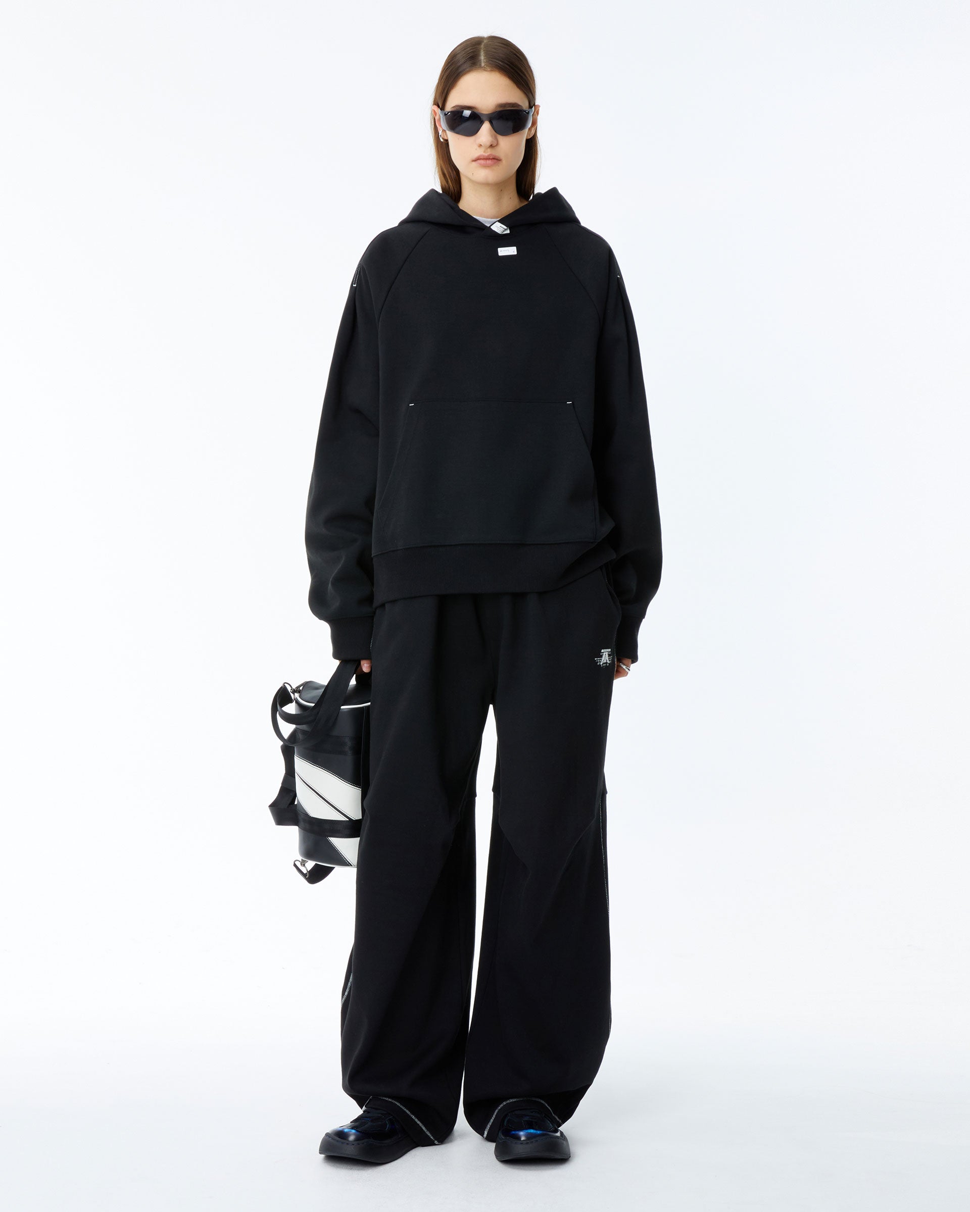 Ader Error - Nolc logo sweatpants (Noir) product image 1 | TRAB K-Fashion Australia