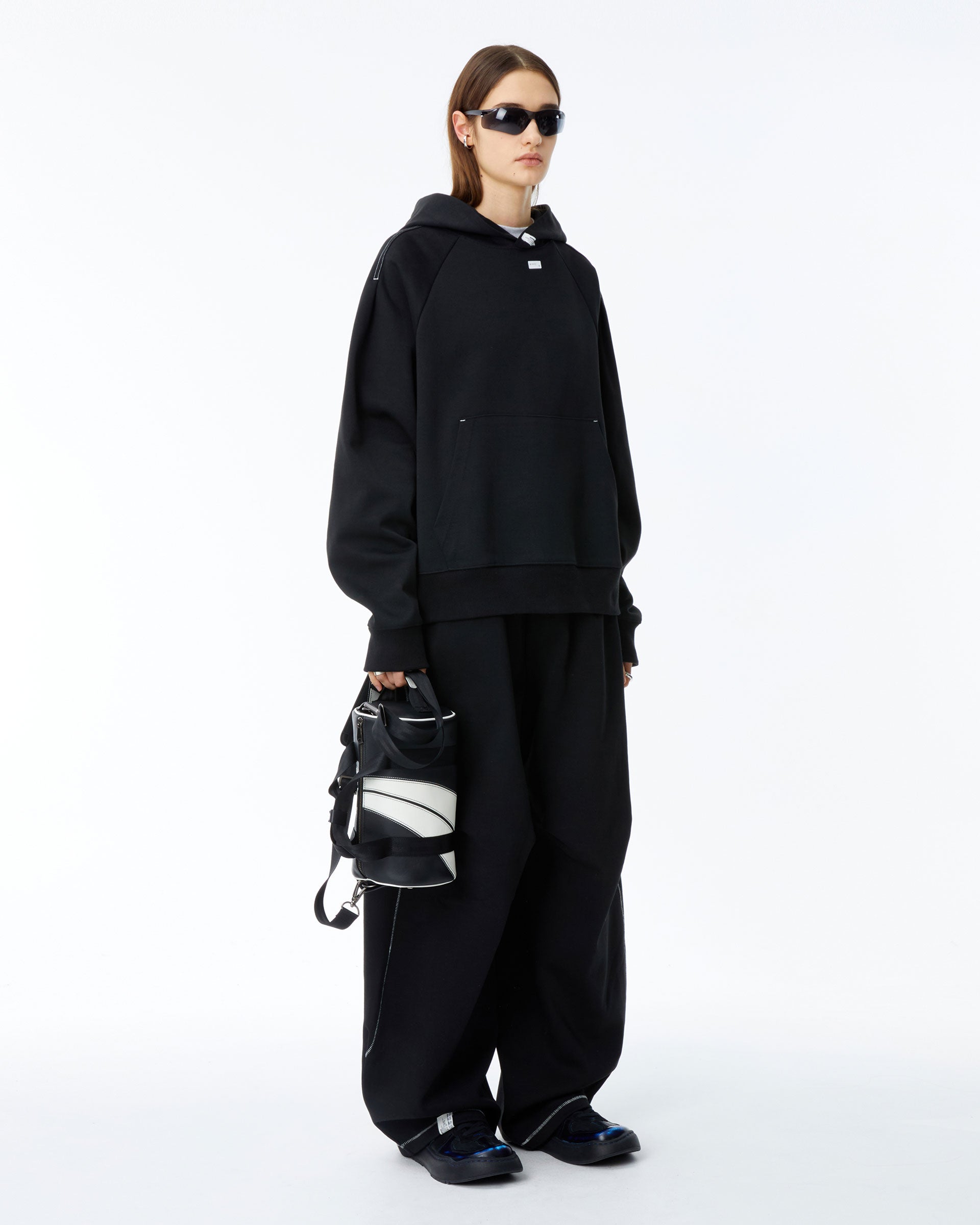 Ader Error - Nolc logo sweatpants (Noir) product image 2 | TRAB K-Fashion Australia