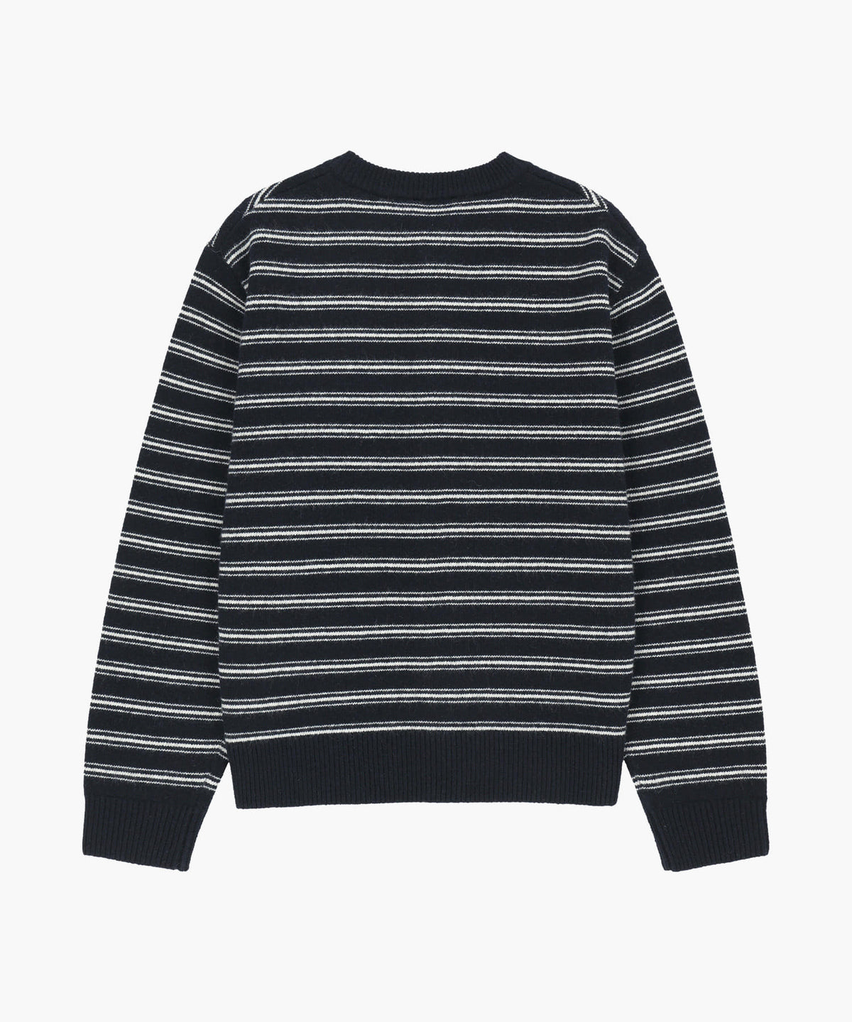 Marithe & Francois Girbaud - Premium Small Classic Logo Wool Round Neck Cardigan (Navy) product image 6 | TRAB K-Fashion Australia