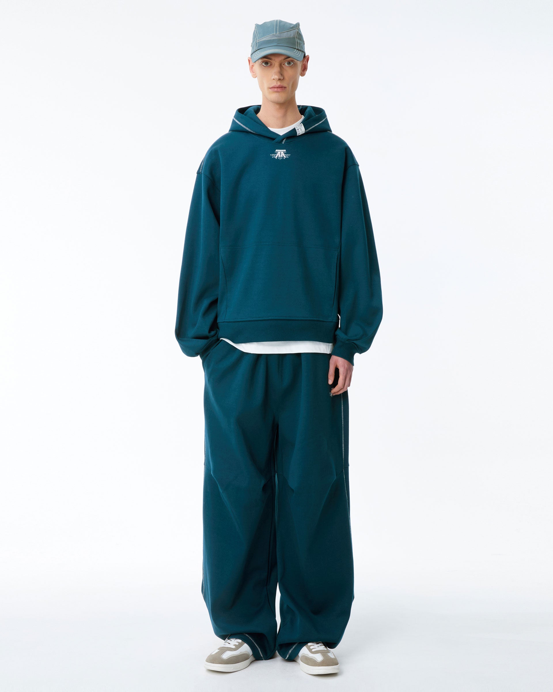 Ader Error - Nolc logo sweatpants (Turquoise) product image 1 | TRAB K-Fashion Australia