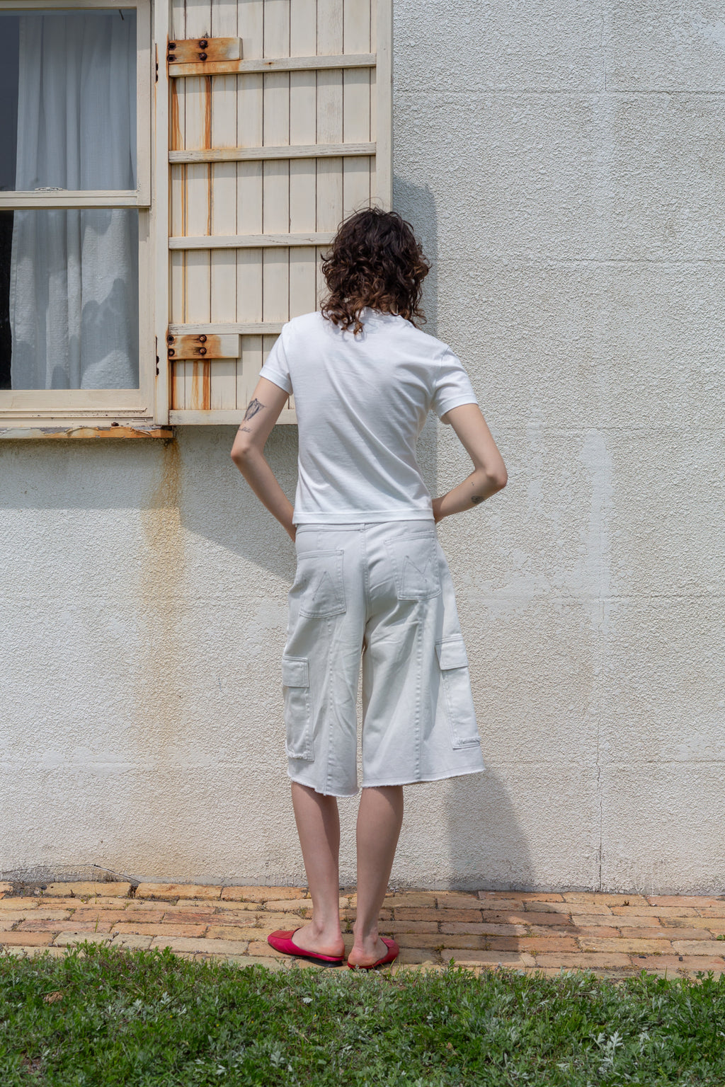 Matin Kim - Matin Shadow Typo Top (White) product image 6 | TRAB K-Fashion Australia