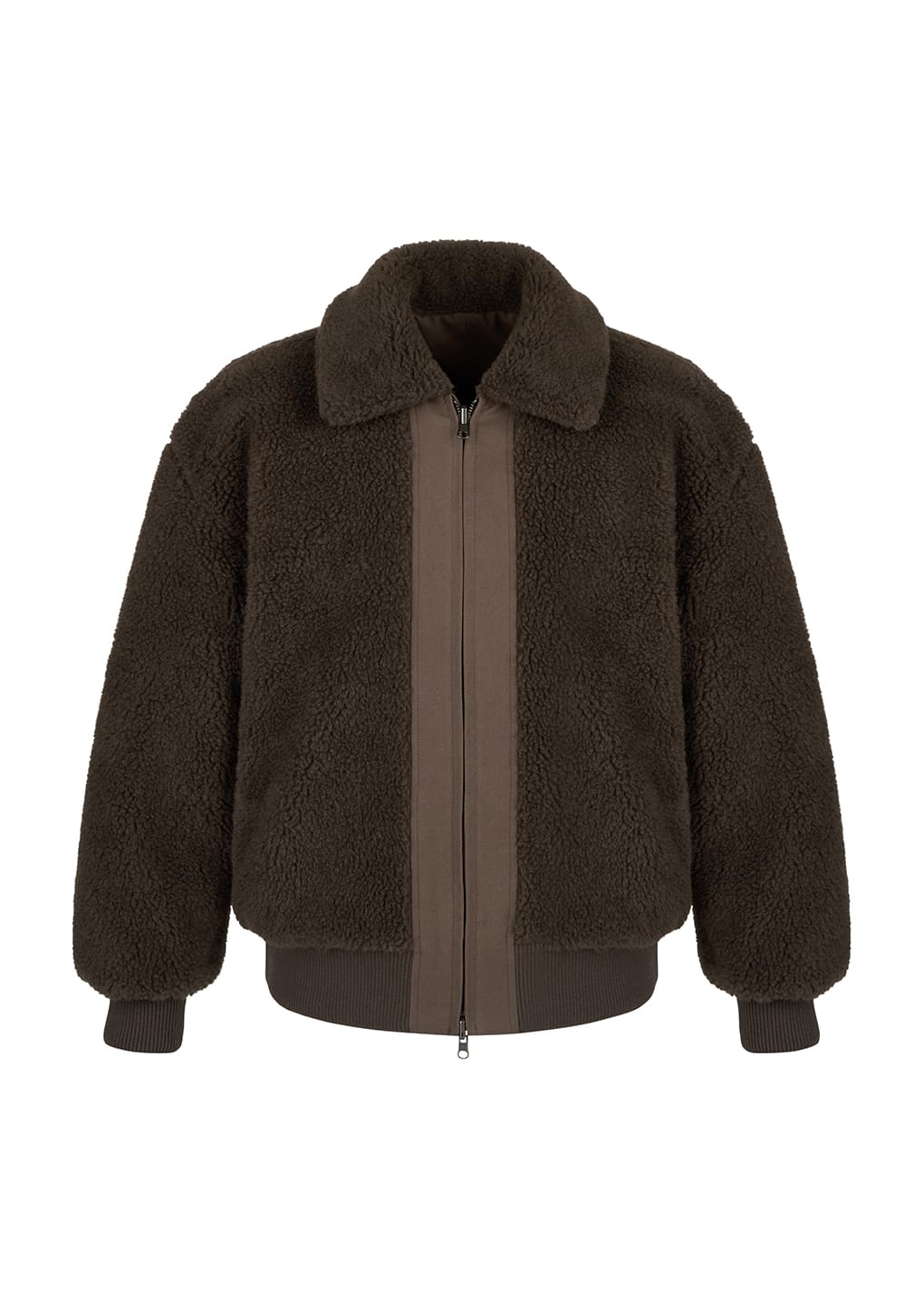 Amomento - cotton reversible shearling jumper (Brown) product image 14 | TRAB K-Fashion Australia