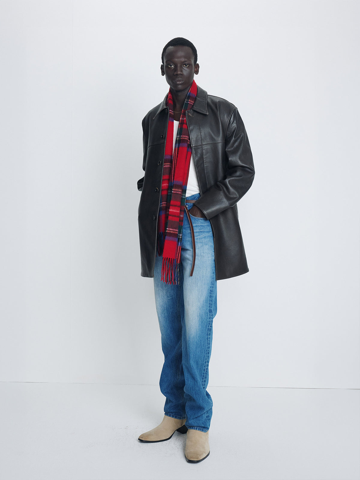 Tonywack - Aged Lamb Leather Carcoat (Dark Brown) product image 1 | TRAB K-Fashion Australia