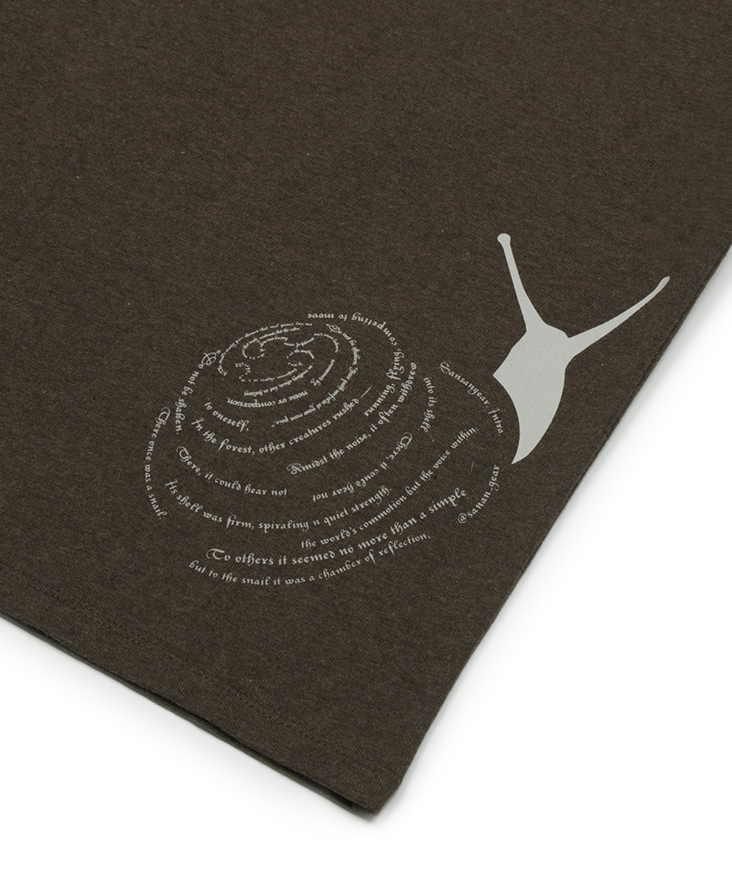 San San Gear - Snail T-Shirt_0 (Melange Brown) product image 3 | TRAB K-Fashion Australia