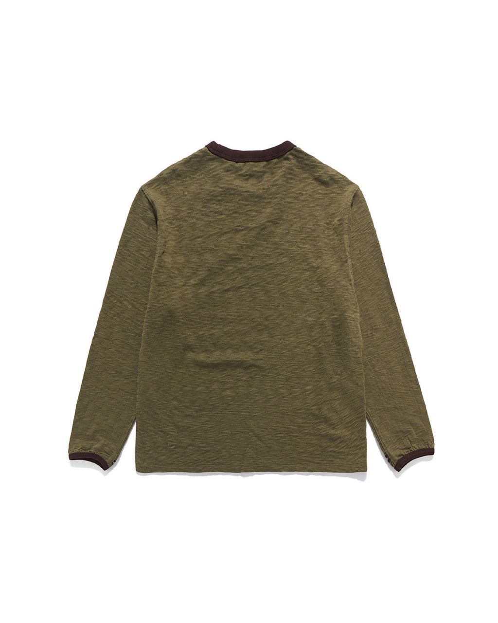 Eastlogue - Thumb Hole Ringer L.s T-shirts (Olive & Brown) product image 7 | TRAB K-Fashion Australia