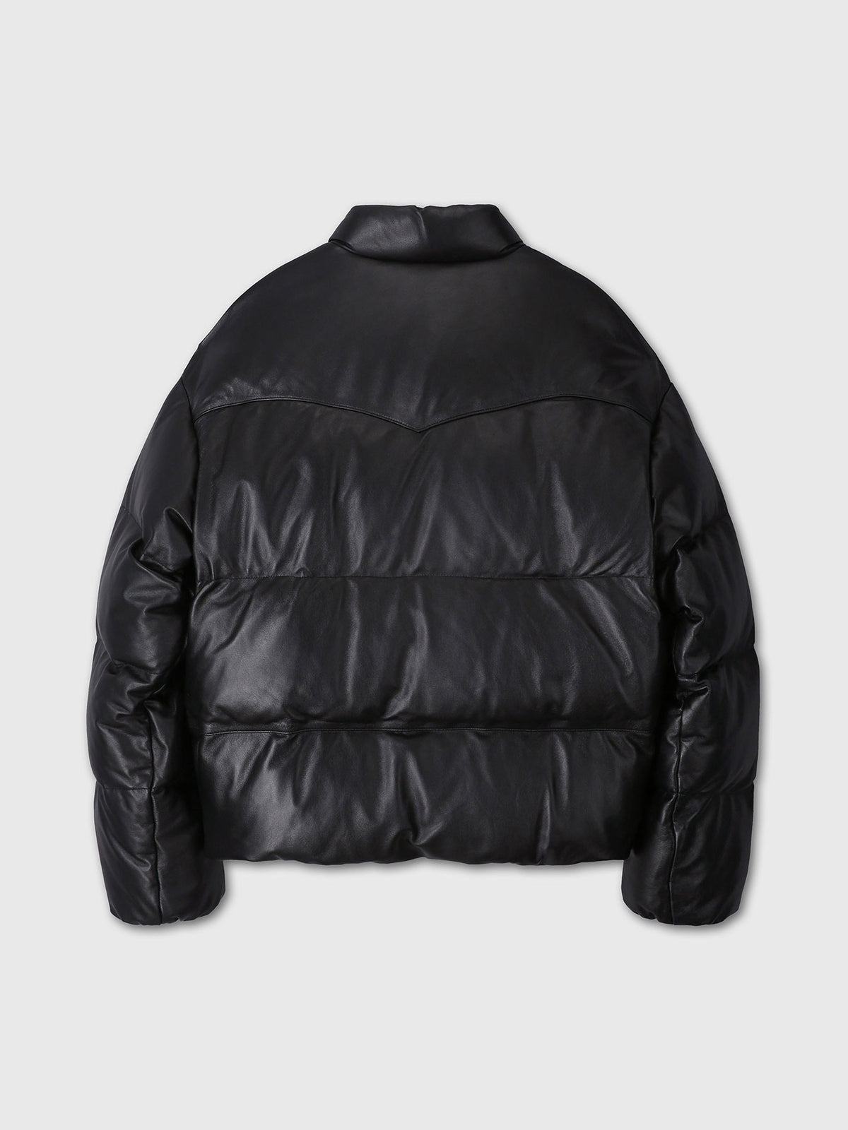 Tonywack - Lamb Leather Down Puffer Jacket (Black) product image 8 | TRAB K-Fashion Australia
