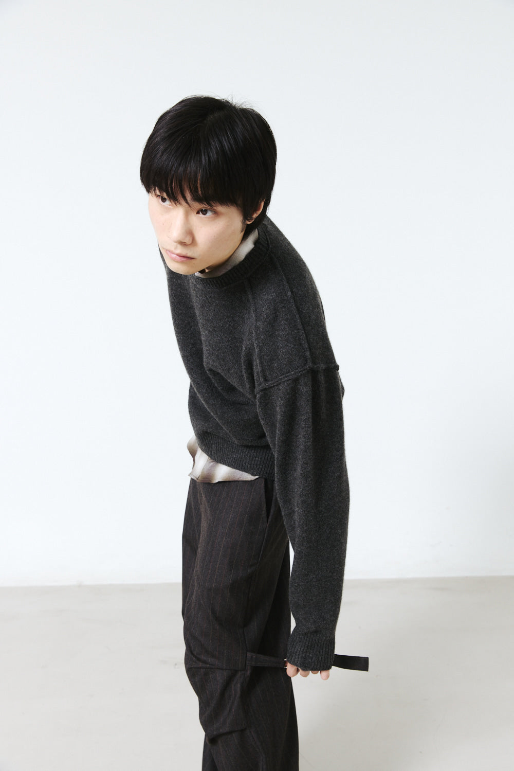 Hatchingroom - Reverse Damage Sweater (Charcoal) product image 11 | TRAB K-Fashion Australia