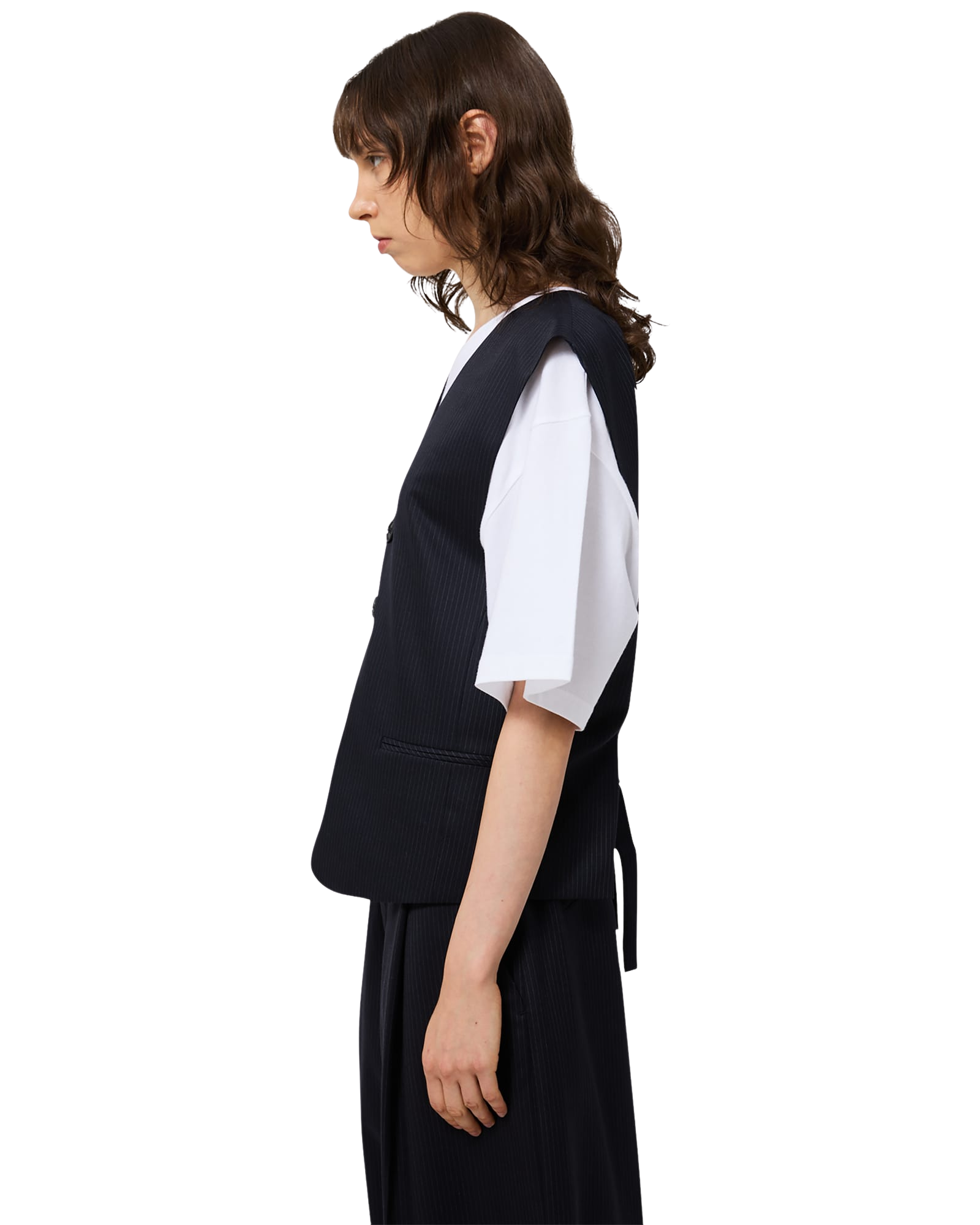 Kimhe Kim - Stripped Classic Vest (Navy) product image 9 | TRAB K-Fashion Australia
