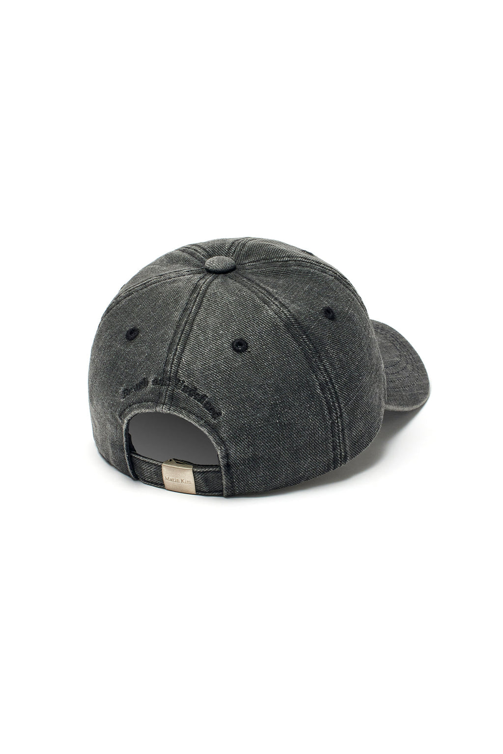 Matin Kim - Matin Logo Washed Ball Cap (Black) product image 4 | TRAB K-Fashion Australia