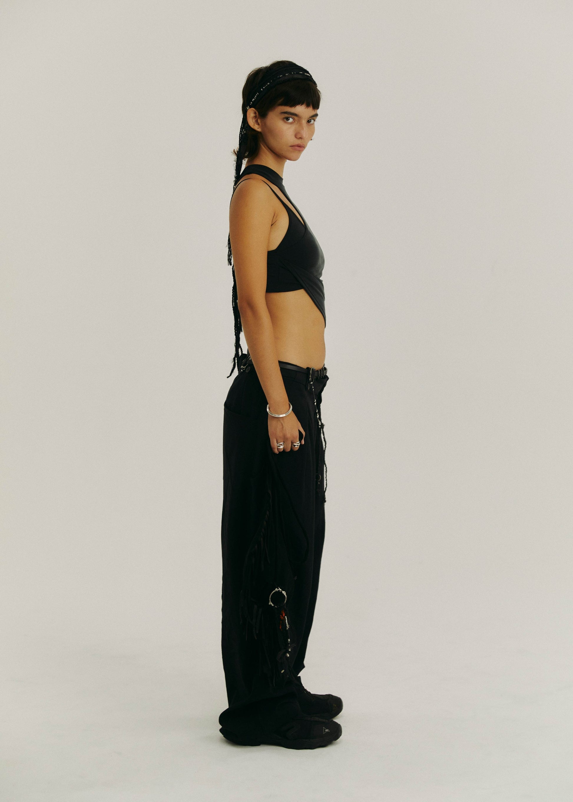 Hyein Seo - Twisted Crop Top (Black) product image 3 | TRAB K-Fashion Australia