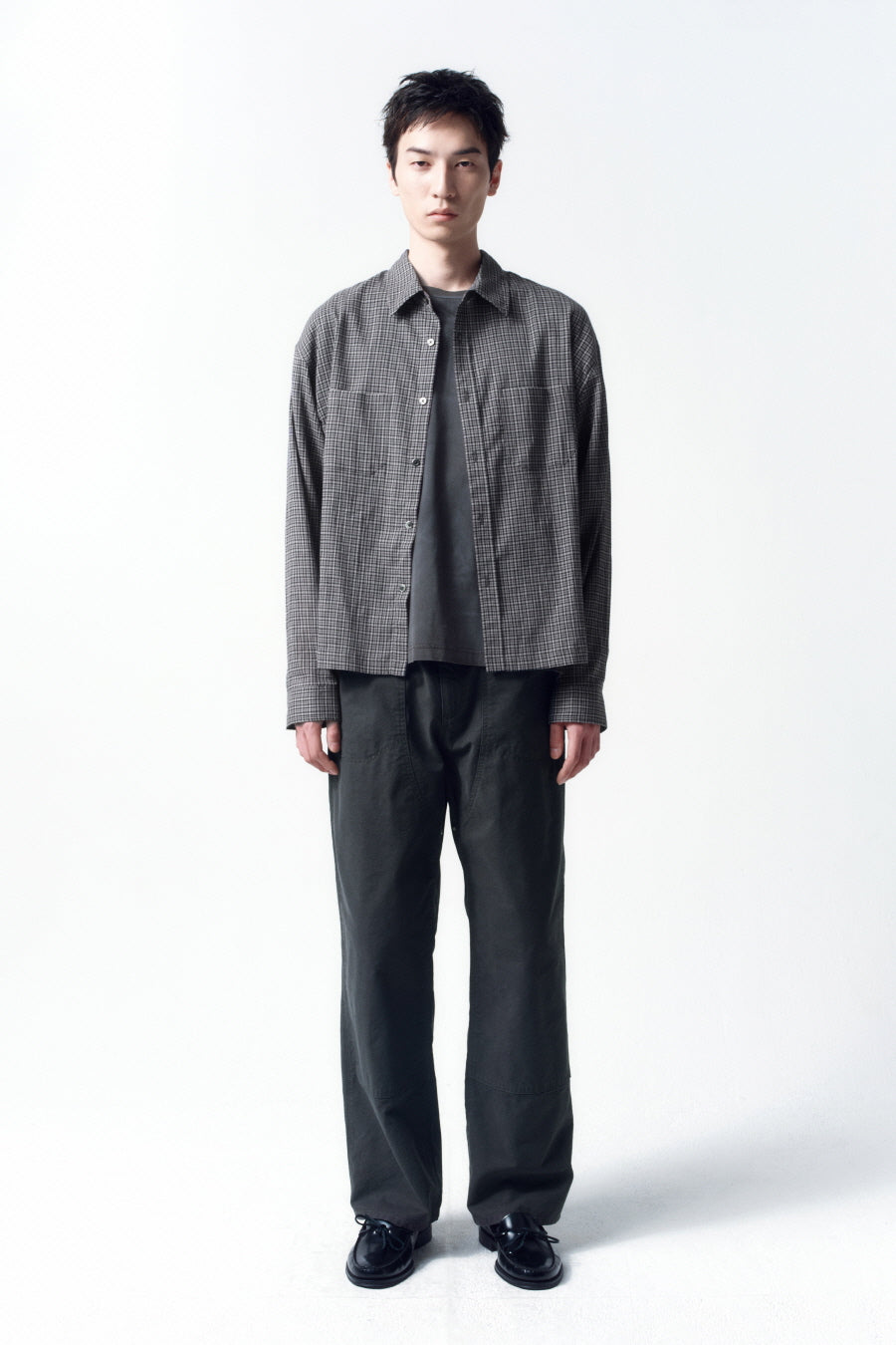 Insilence - Duck Cotton Double Knee Pants (Charcoal) product image 3 | TRAB K-Fashion Australia