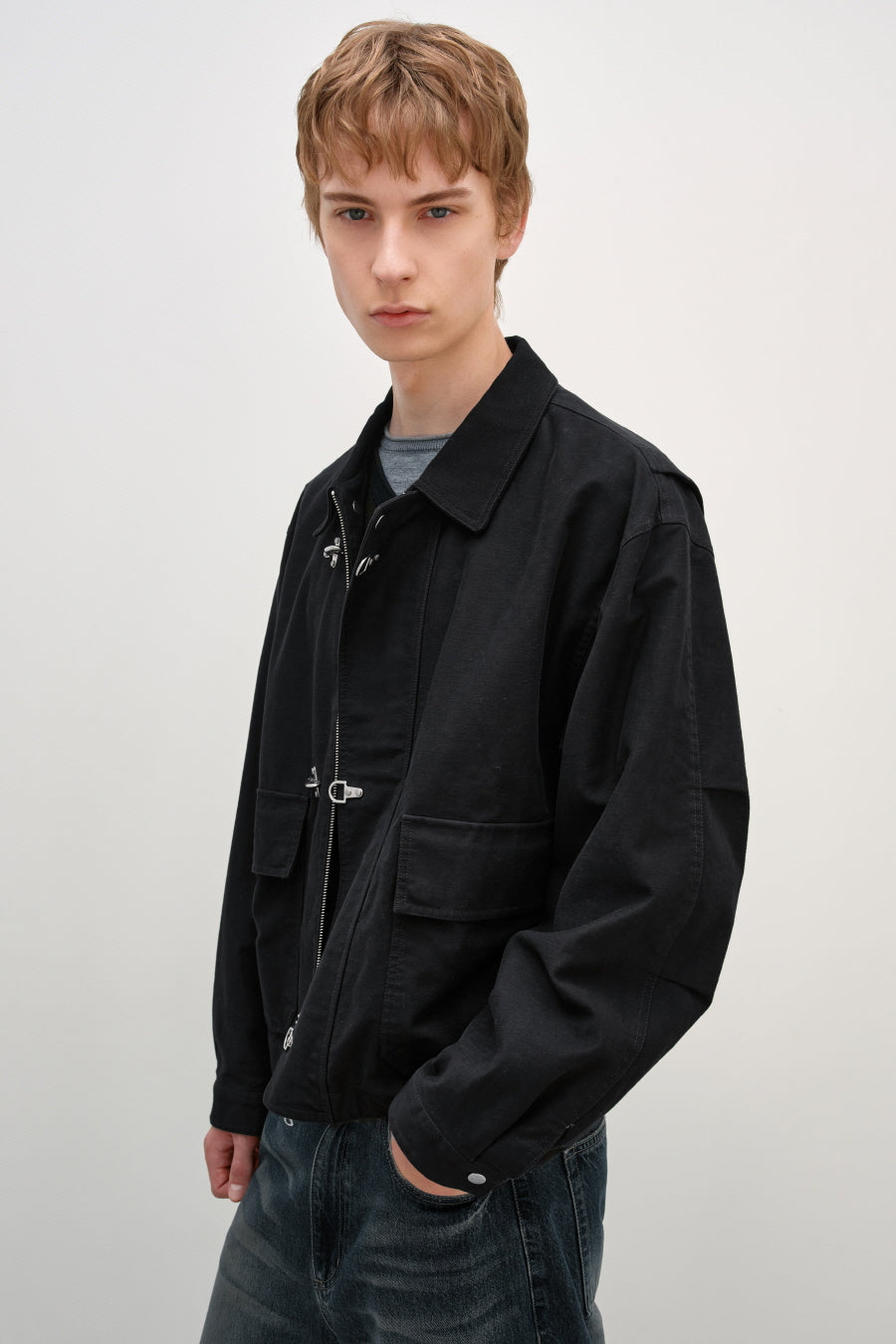 Insilence - Back Satin MK3 Flight Jacket (Black) product image 3 | TRAB K-Fashion Australia