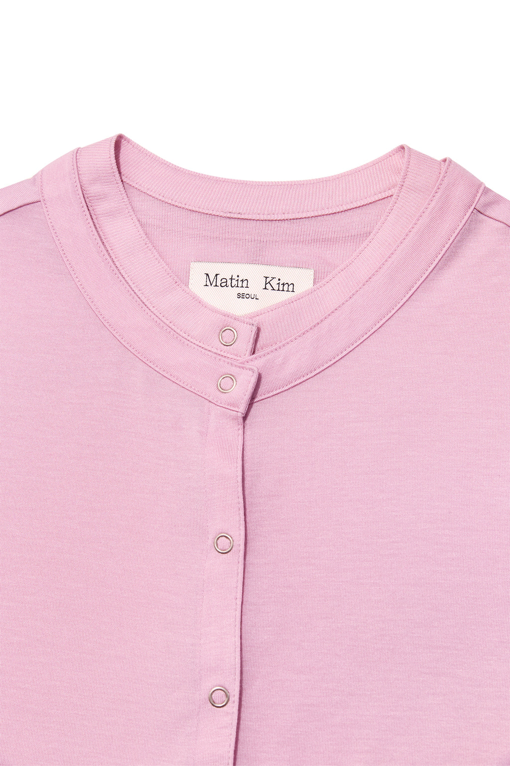 Matin Kim - Layered Snap Cardigan (Light Pink) product image 3 | TRAB K-Fashion Australia