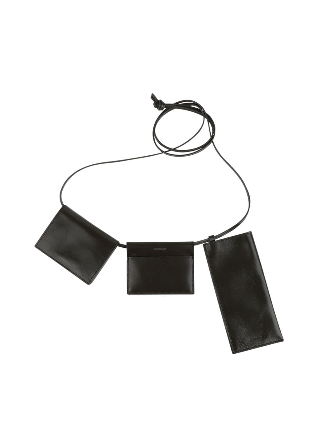 Amomento - Slim Leather Belt Bag (Dark Brown) product image 10 | TRAB K-Fashion Australia