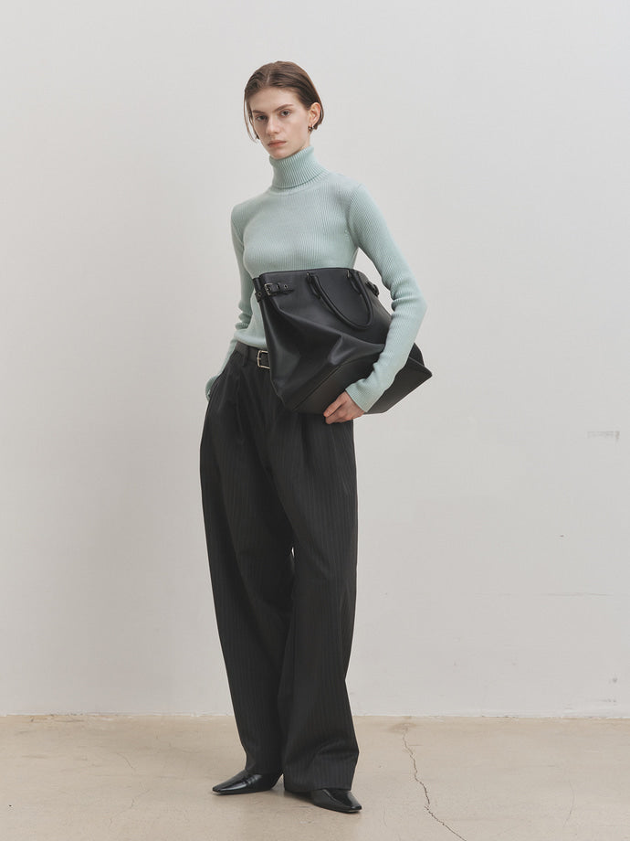 Tonywack - Slim-Fit Ribbed Turtleneck (Mint) product image 3 | TRAB K-Fashion Australia