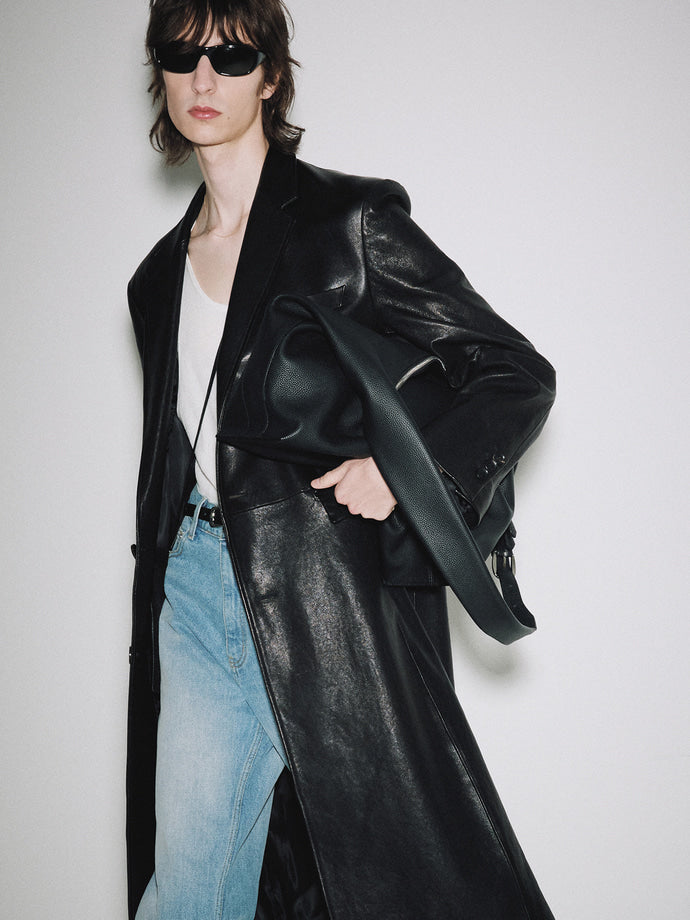 Tonywack - Vegetable Tanned Lamb Leather Single Coat (Black) product image 11 | TRAB K-Fashion Australia