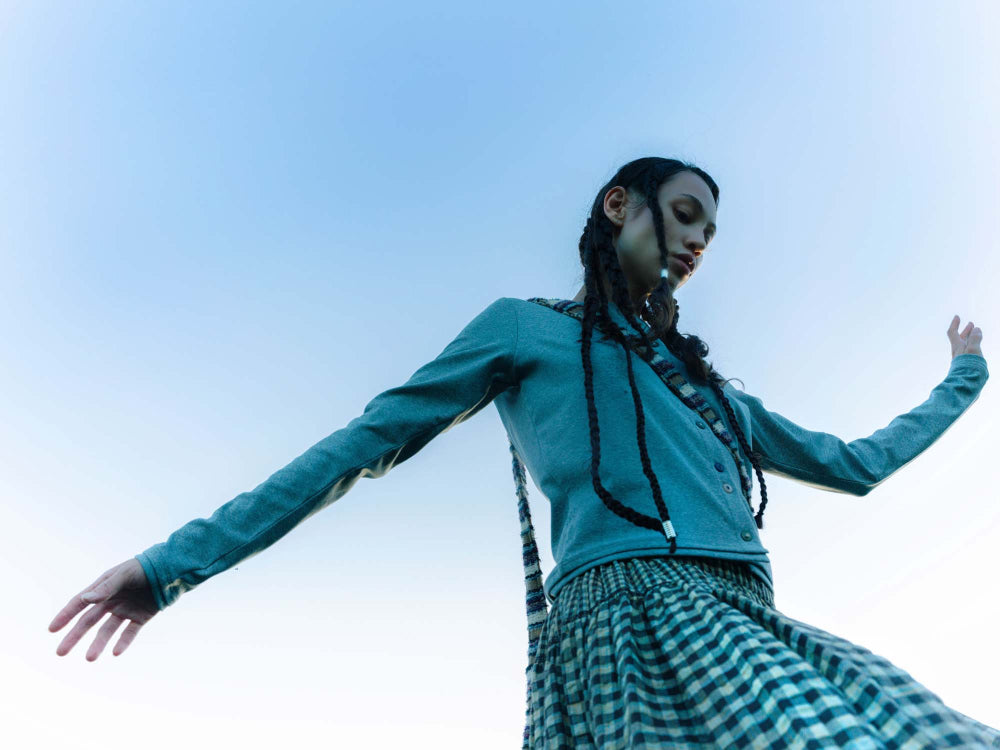 Coyseio - Raw Edge Cardigan (Melange Grey) product image 3 | TRAB K-Fashion Australia