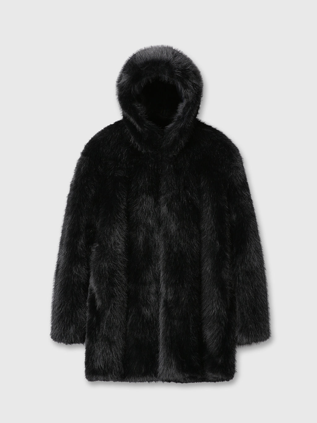 Tonywack - Faux Fur Hooded Half Coat (Black) product image 10 | TRAB K-Fashion Australia