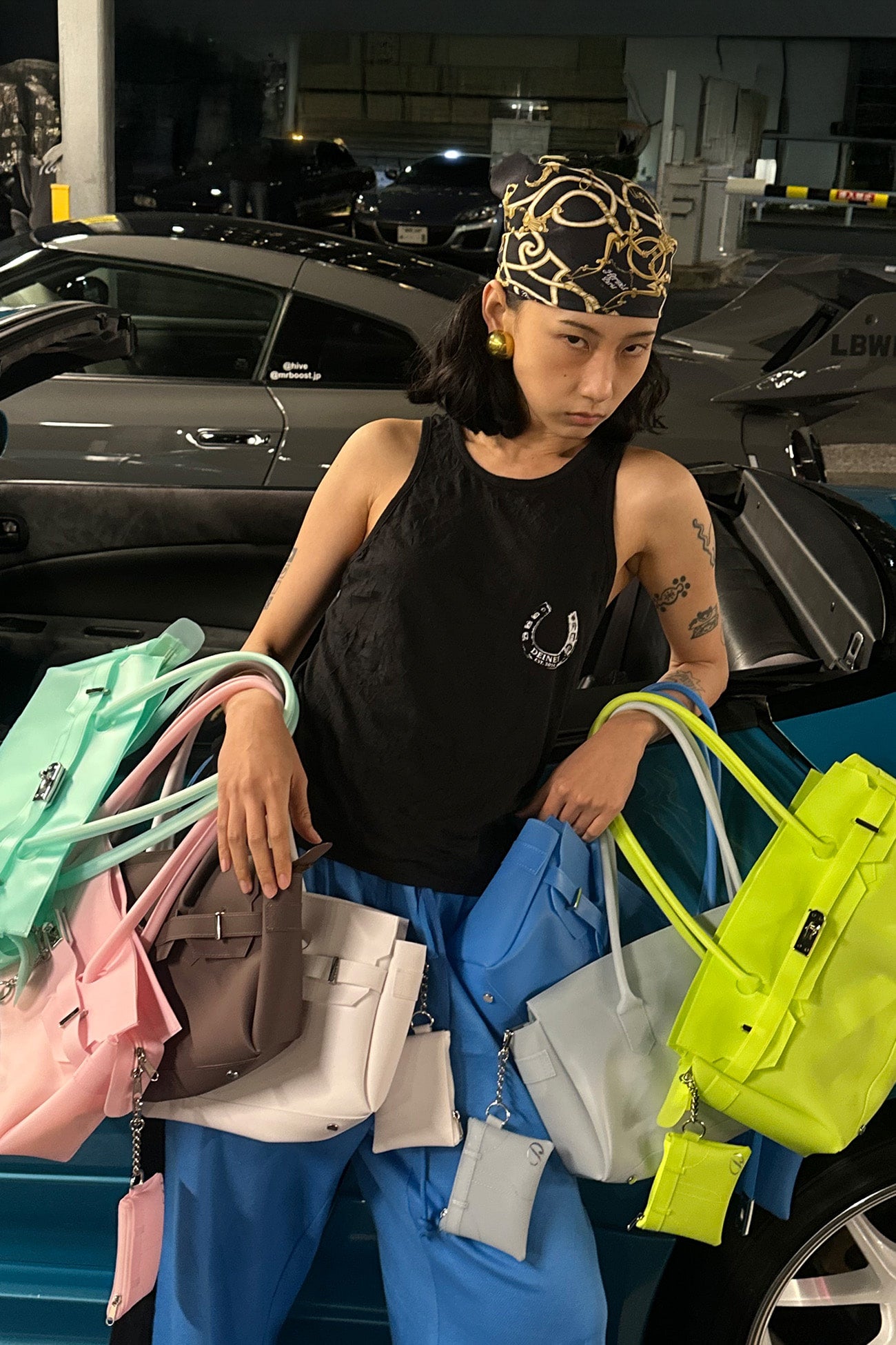 Deinet - [free Card Wallet] Jelly Two-Way Bag (Blue) product image 5 | TRAB K-Fashion Australia