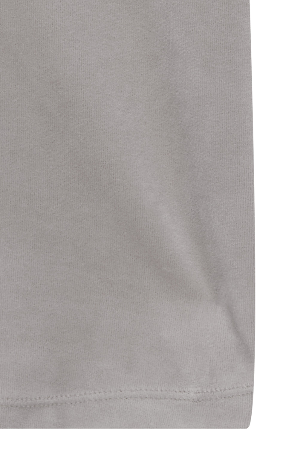 Matin Kim - Logo Emboss Velvet Crop Top (Light Grey) product image 4 | TRAB K-Fashion Australia