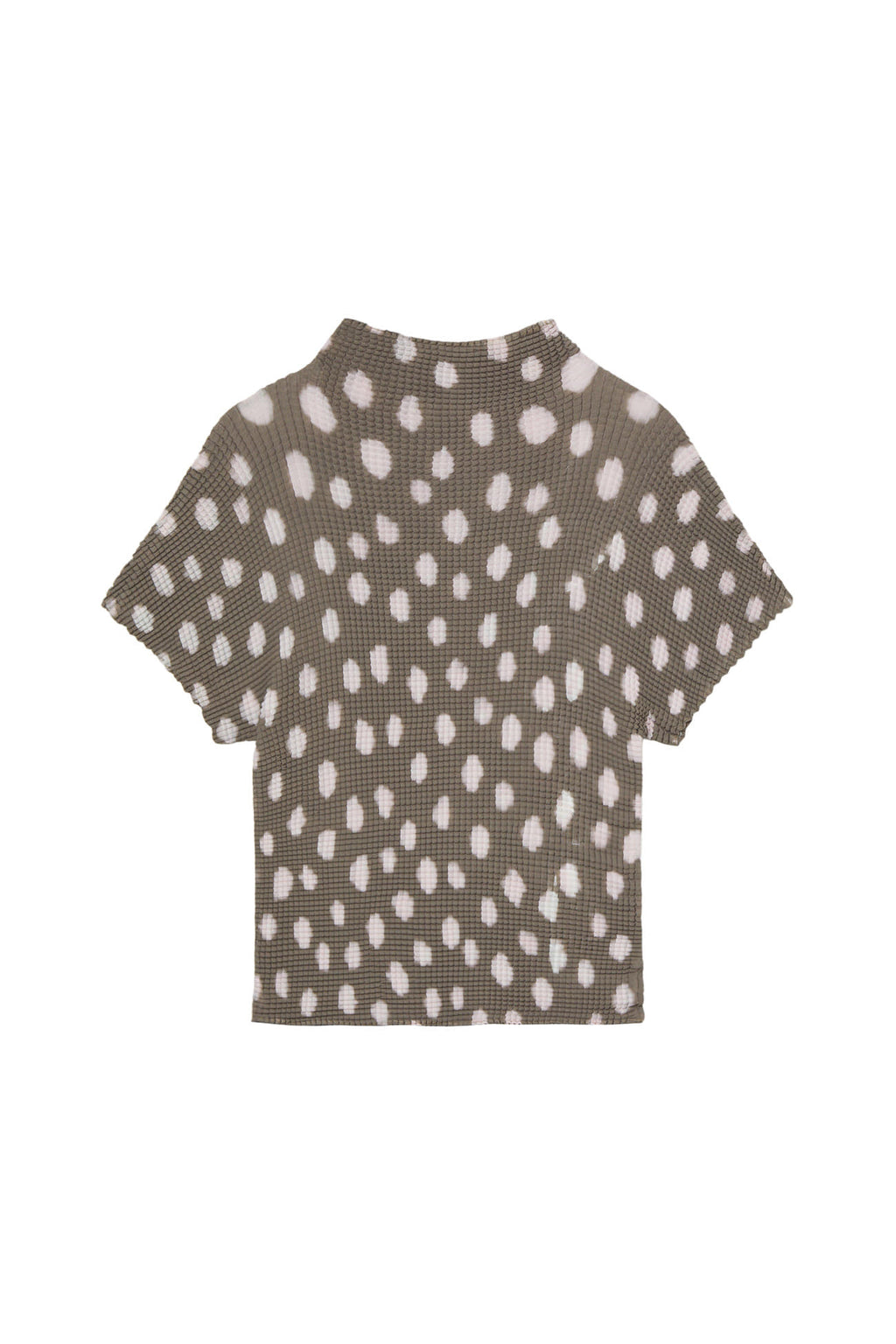 Deinet - Pleated Graphic T-Shirt (Brown) product image 2 | TRAB K-Fashion Australia