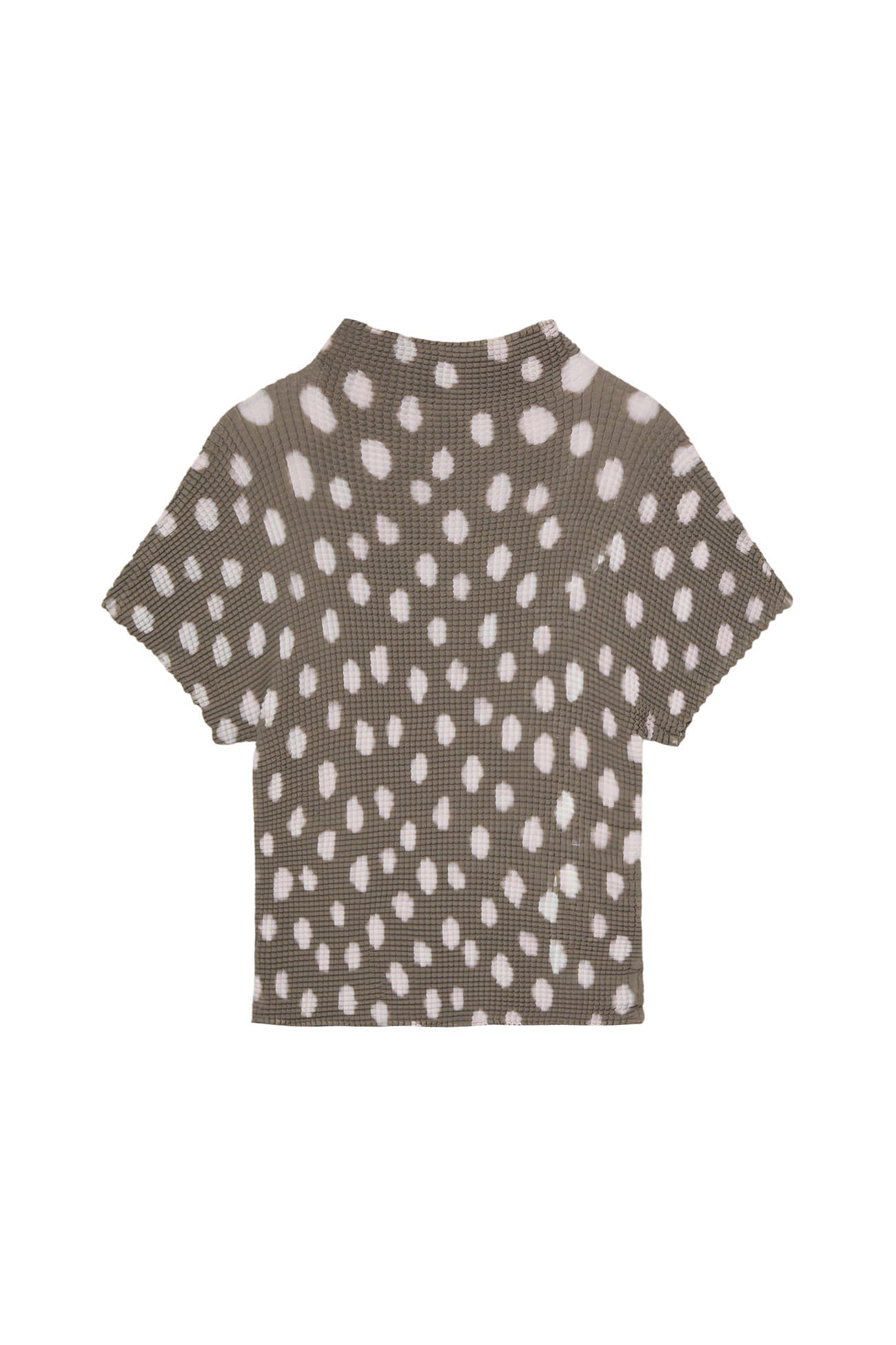 Deinet - Pleated Graphic T-Shirt (Brown) product image 2 | TRAB K-Fashion Australia