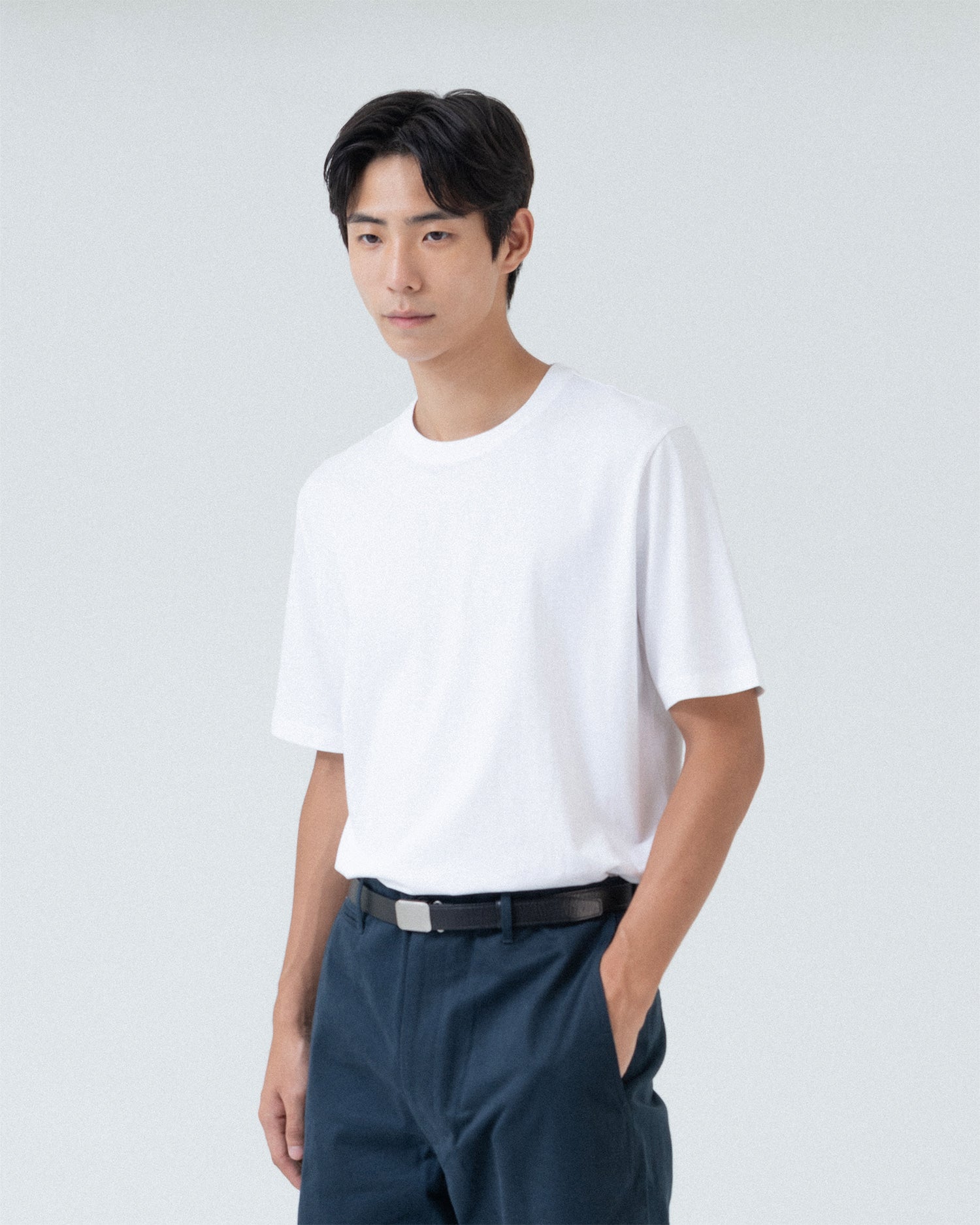 Brownyard - Essential T Shirt (White) product image 2 | TRAB K-Fashion Australia