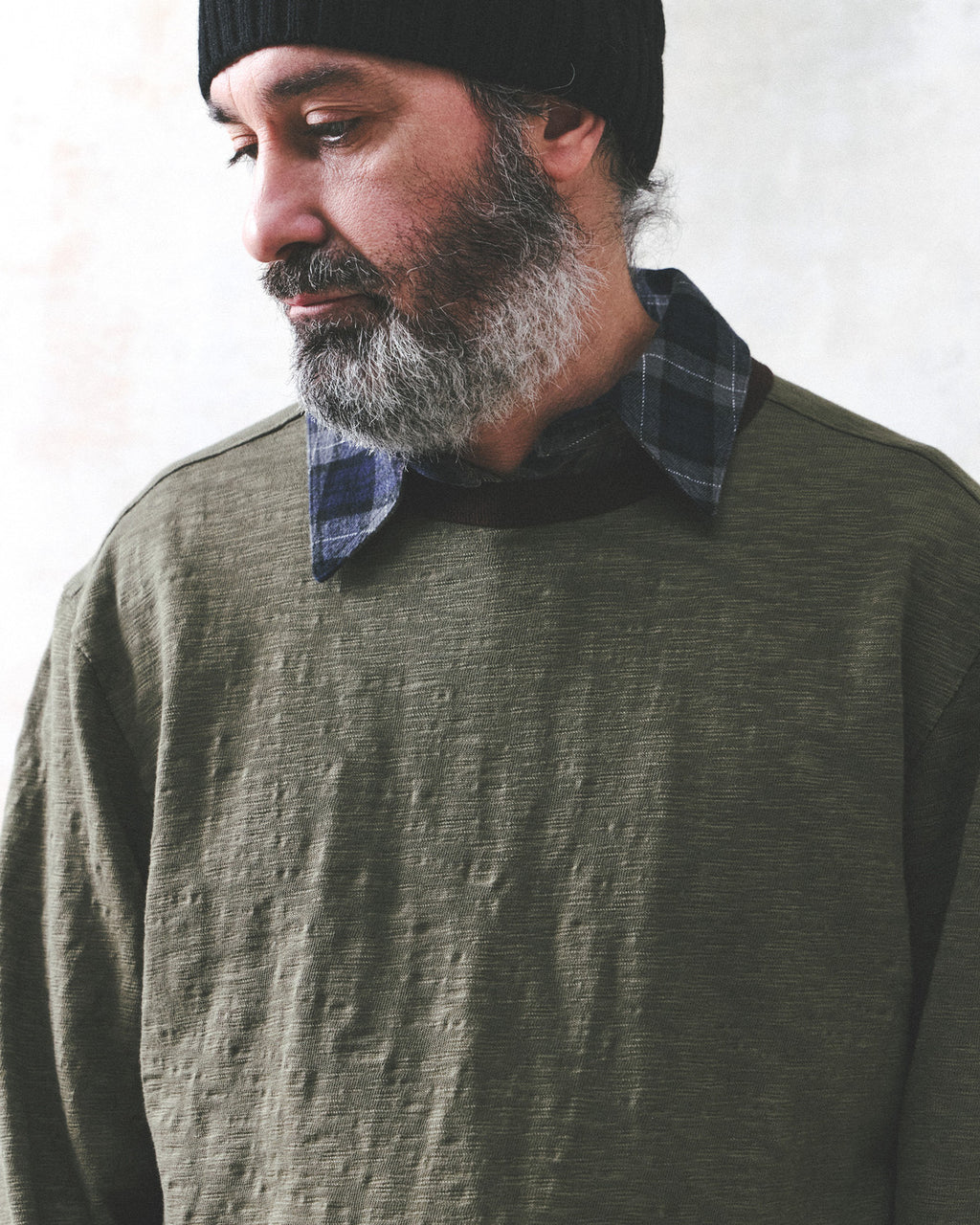 Eastlogue - Thumb Hole Ringer L.s T-shirts (Olive & Brown) product image 4 | TRAB K-Fashion Australia