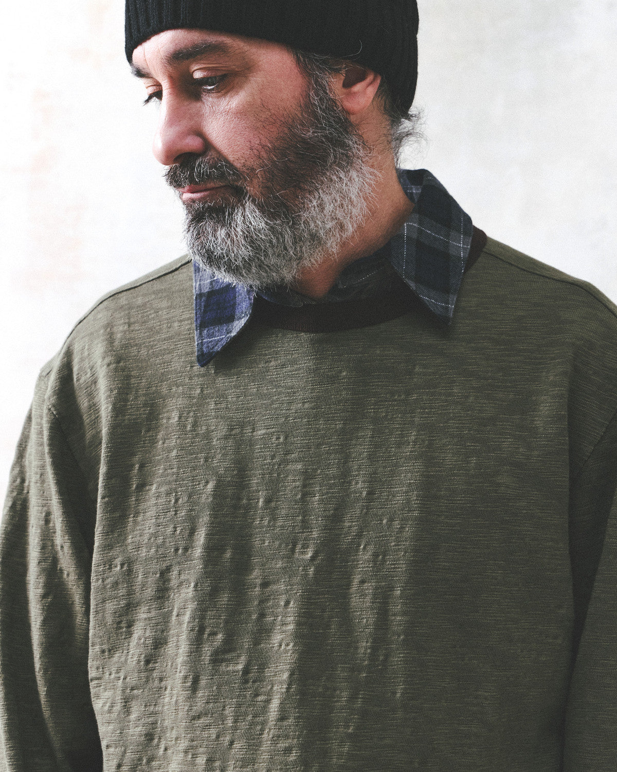 Eastlogue - Thumb Hole Ringer L.s T-shirts (Olive & Brown) product image 4 | TRAB K-Fashion Australia