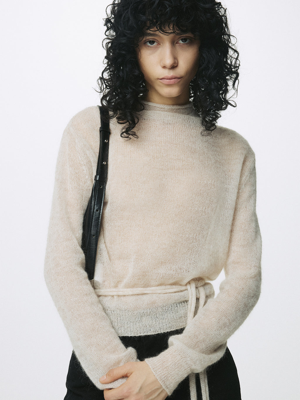 Tonywack - Mohair Half-Neck Cardigan (Ecru) product image 8 | TRAB K-Fashion Australia