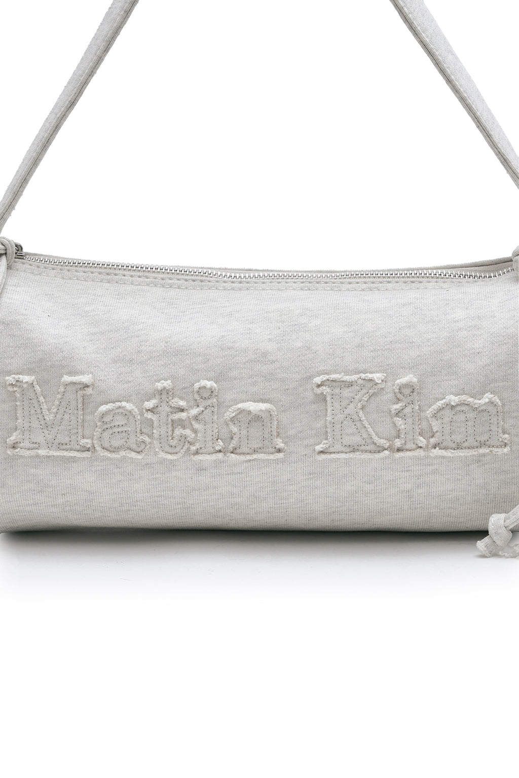 Matin Kim - Applique Logo Jersey Duffle Bag (Light Beige) product image 4 | TRAB K-Fashion Australia