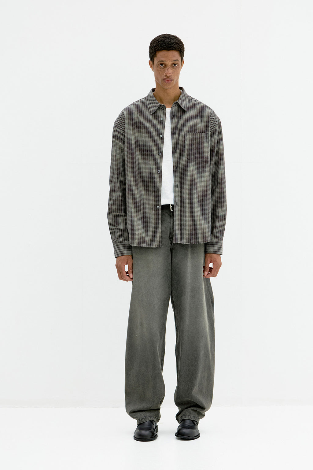 Coor - Gun Club Check Shirt (Nep Black) product image 2 | TRAB K-Fashion Australia