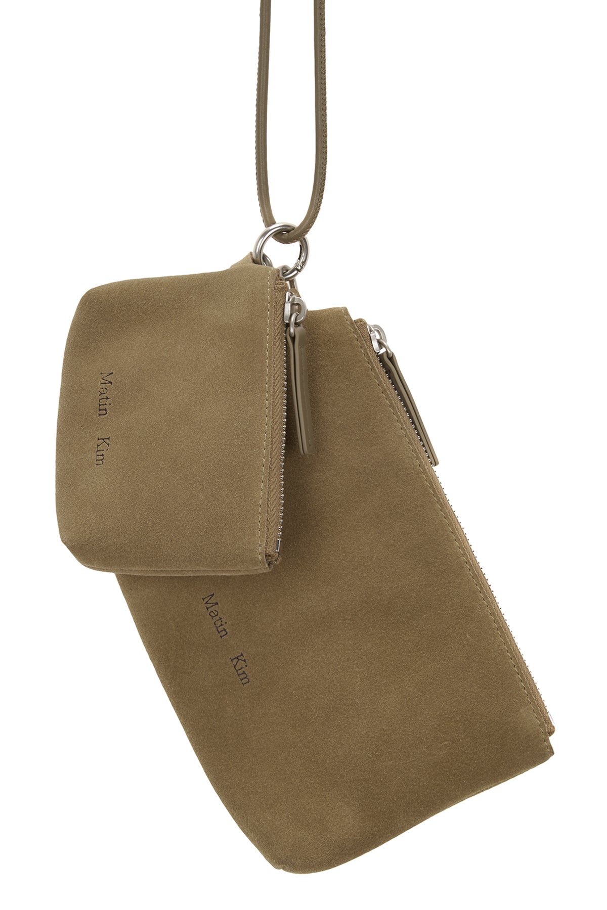 Matin Kim - Suede Multi Pouch (Beige) product image 3 | TRAB K-Fashion Australia