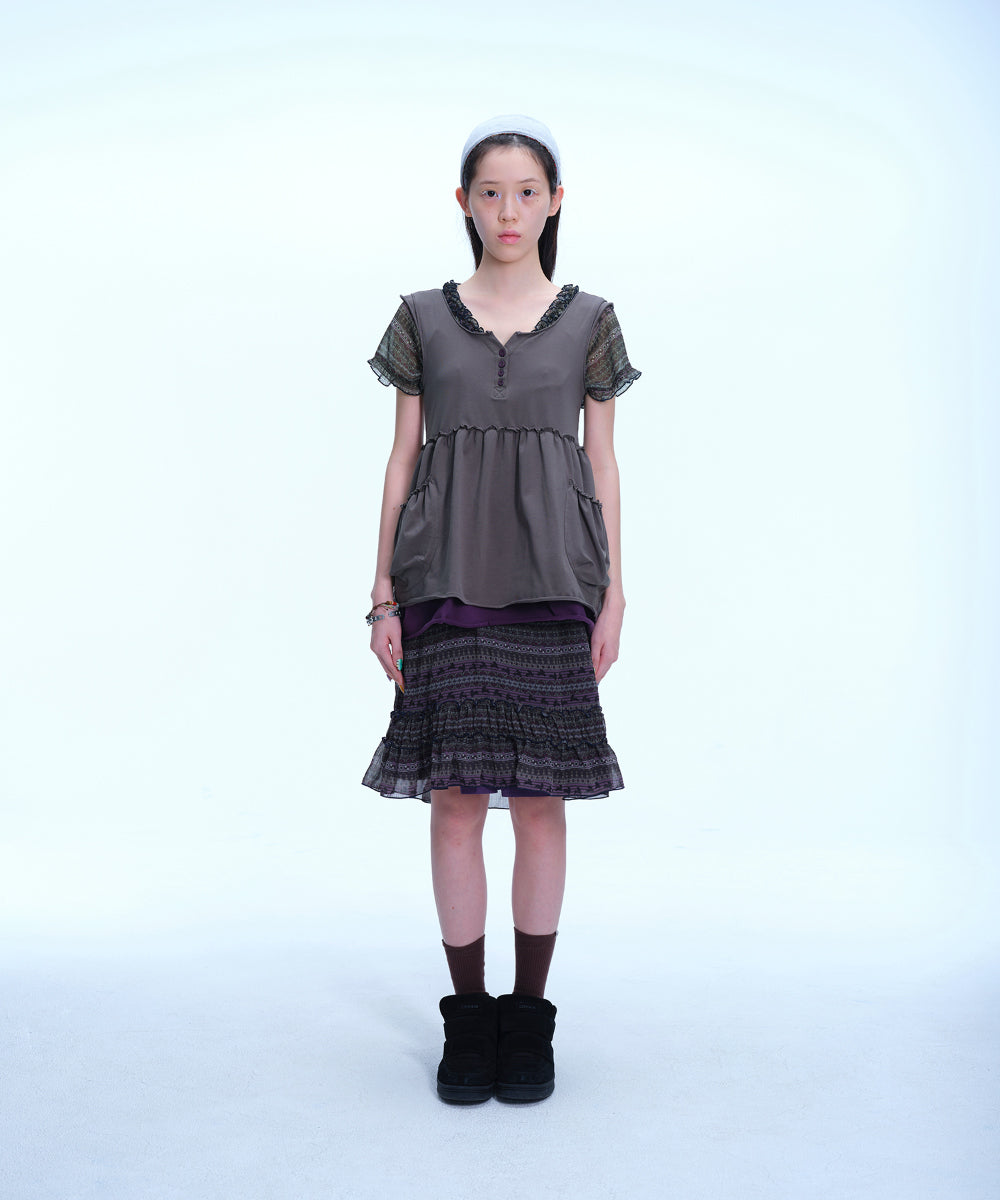 Coyseio - Shirring Pocket Sleeveless (Charcoal) product image 8 | TRAB K-Fashion Australia