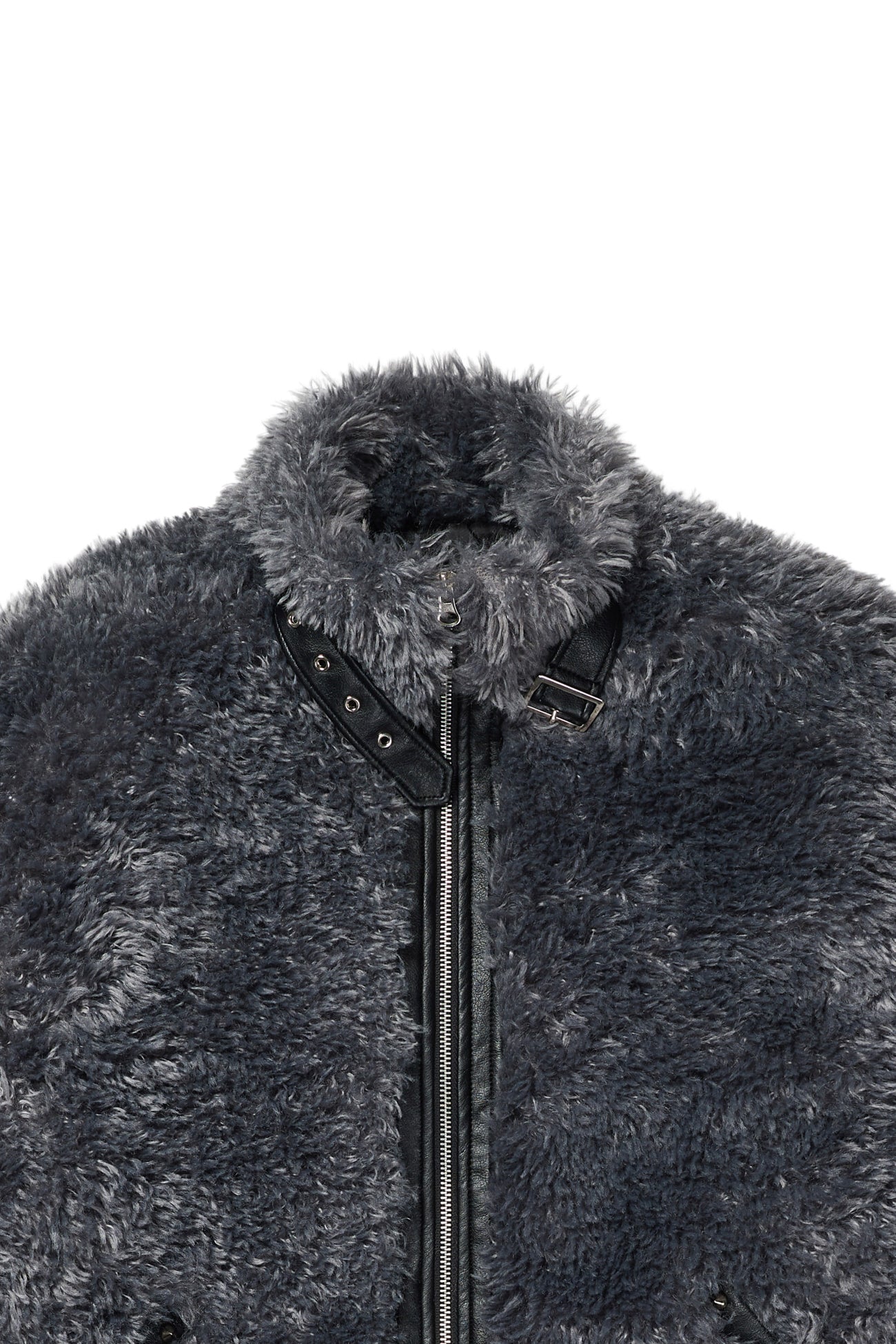 Deinet - Bizzo Point Faux Fur Jumper (Charcoal) product image 15 | TRAB K-Fashion Australia
