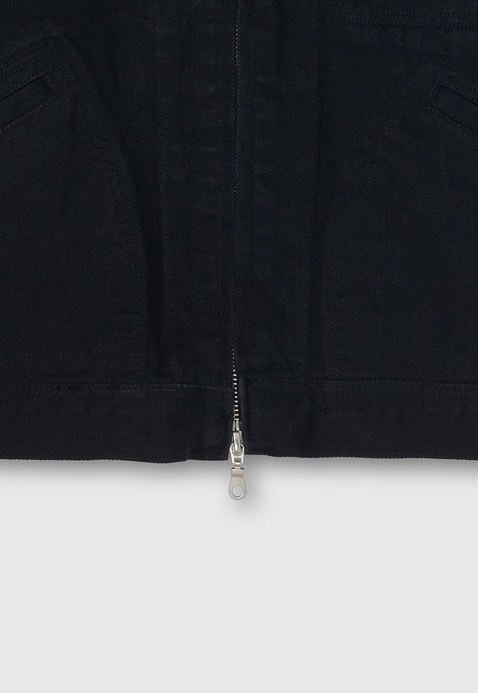 Tonywack - Rinsed Denim Zipped Work Jacket (Black) product image 16 | TRAB K-Fashion Australia