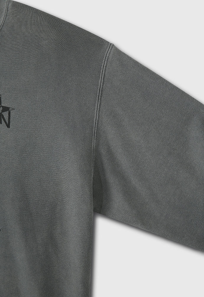 Tonywack - Confusion Mugshot Garment-Dyeing Sweatshirt (Faded Grey) product image 11 | TRAB K-Fashion Australia