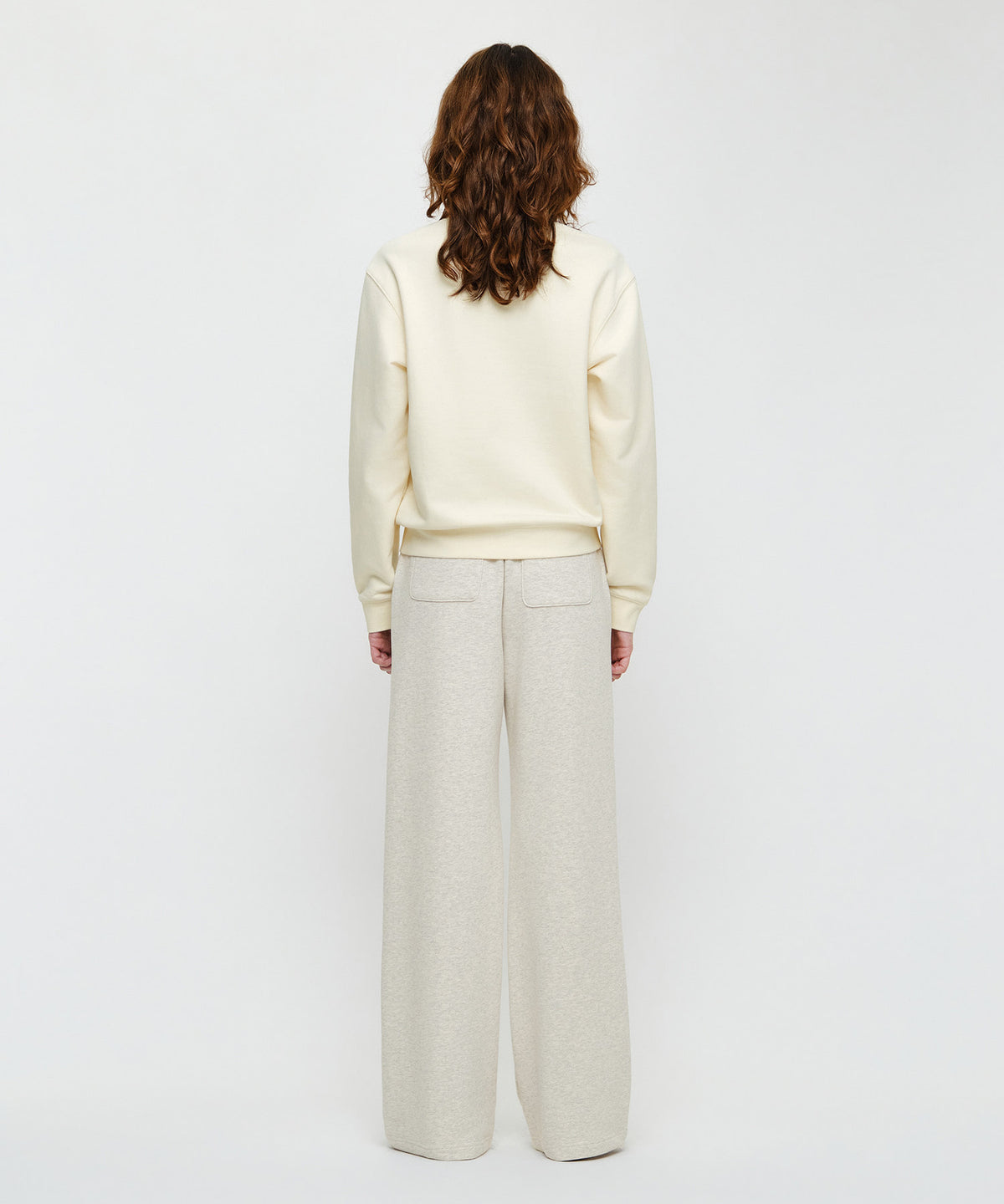 Marithe & Francois Girbaud - Classic Logo Sweat Pants (Oatmeal) product image 4 | TRAB K-Fashion Australia