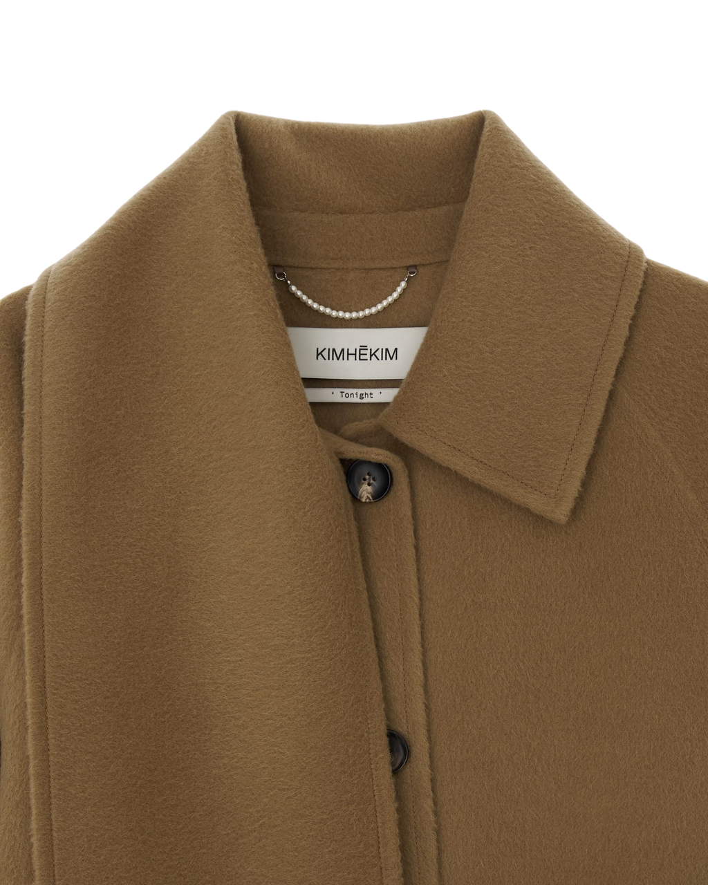 Kimhe Kim - Scarf Detail Long Coat (Beige) product image 13 | TRAB K-Fashion Australia