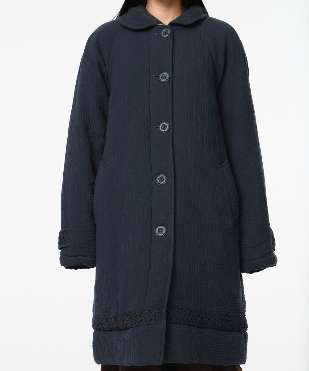 Coyseio - Soft Stitch Padded Coat (Blue Charcoal) product image 5 | TRAB K-Fashion Australia