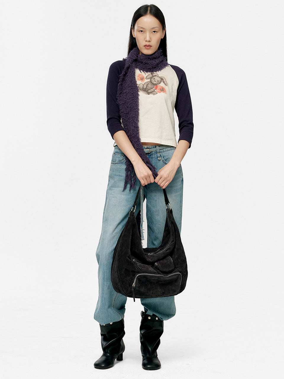 Marge Sherwood - City Hobo Ns (Black Suede) product image 3 | TRAB K-Fashion Australia