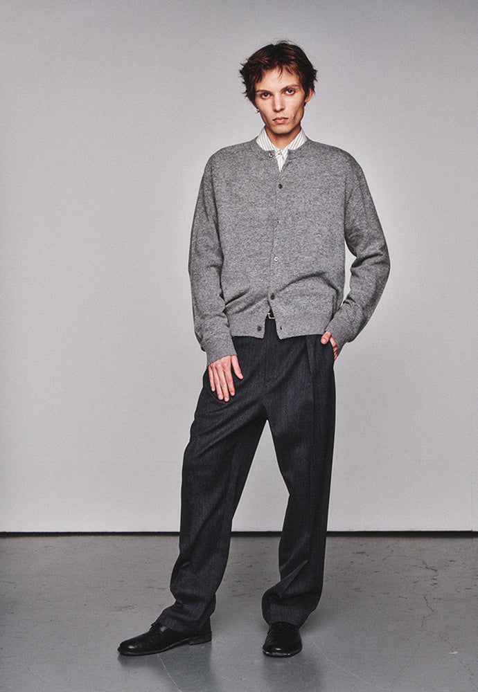 Art if acts - Wholegarment Round Neck Cardigan (Ash) product image 5 | TRAB K-Fashion Australia