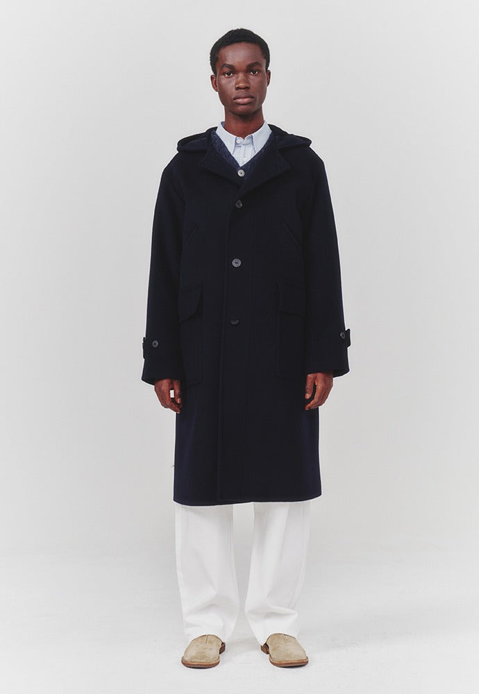 Art if acts - Hooded Coat (Navy) product image 1 | TRAB K-Fashion Australia