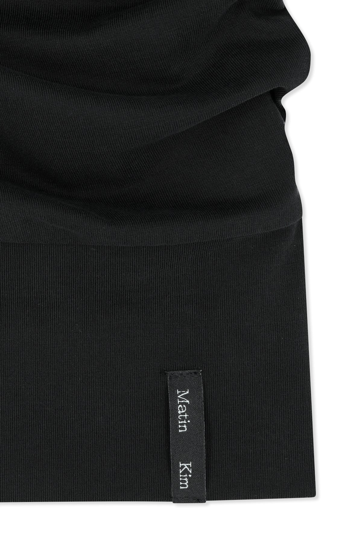 Matin Kim - Draped Asymmetric Sleeveless Top (Black) product image 4 | TRAB K-Fashion Australia