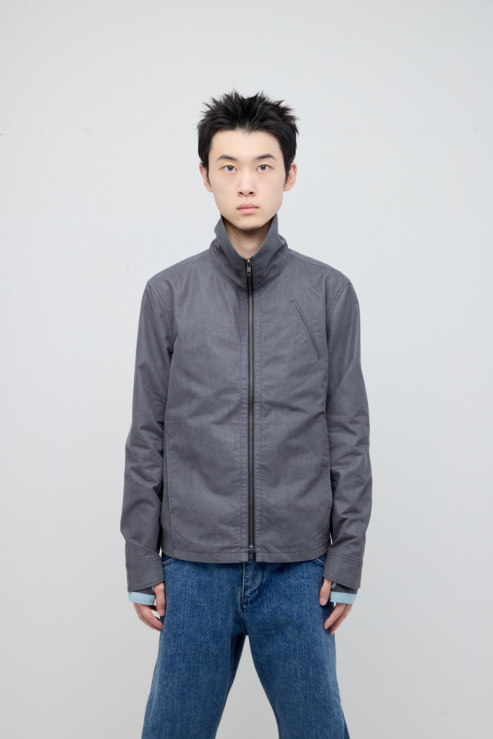 Hatchingroom - Funnel Neck Jacket (Grey) product image 8 | TRAB K-Fashion Australia